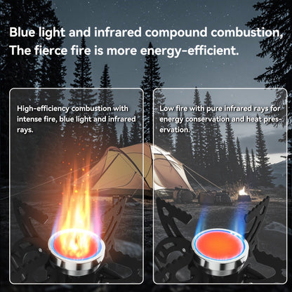 Infrared Camping Stove REDSUN FD1/FD3, 3.0kW Windproof Portable Gas Stove with Collapsible Stand & EVA Case