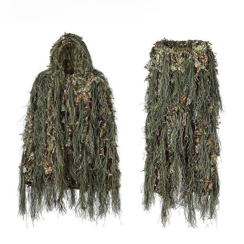 Leaf Camouflage Ghillie Cloak – Lightweight Camo Suit for Hunting, Bird Watching, Wildlife Photography, Tactical Training & Halloween