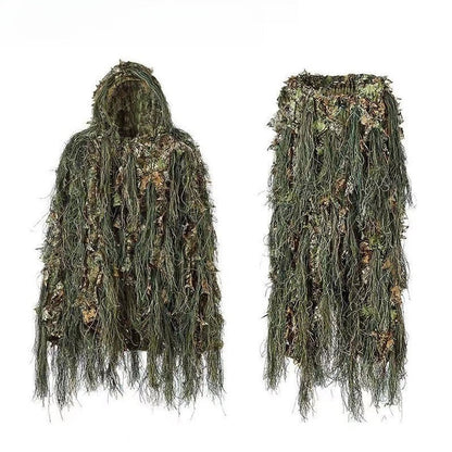 Leaf Camouflage Ghillie Cloak – Lightweight Camo Suit for Hunting, Bird Watching, Wildlife Photography, Tactical Training & Halloween