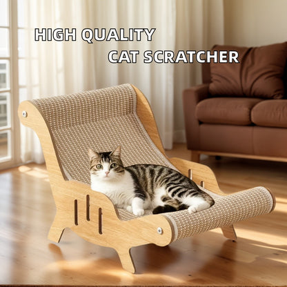 Cat Scratcher Lounge Pad Large Upgraded Sisal for Indoor Cats – Durable Stable Cat Furniture Scratch Board & Resting Mat