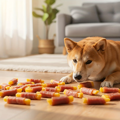 Dog Treats High Protein Training Sticks Chicken Duck Sweet Potato Milk Flavor Healthy Digestible Reward Snacks for Small Medium Large Dogs