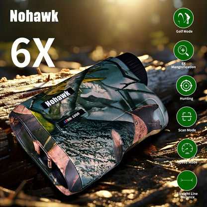 Laser Rangefinder 1000M USB Rechargeable – Hunting & Golf Range Finder with Speed, Altitude & Slope Compensation | M/Yard Switch