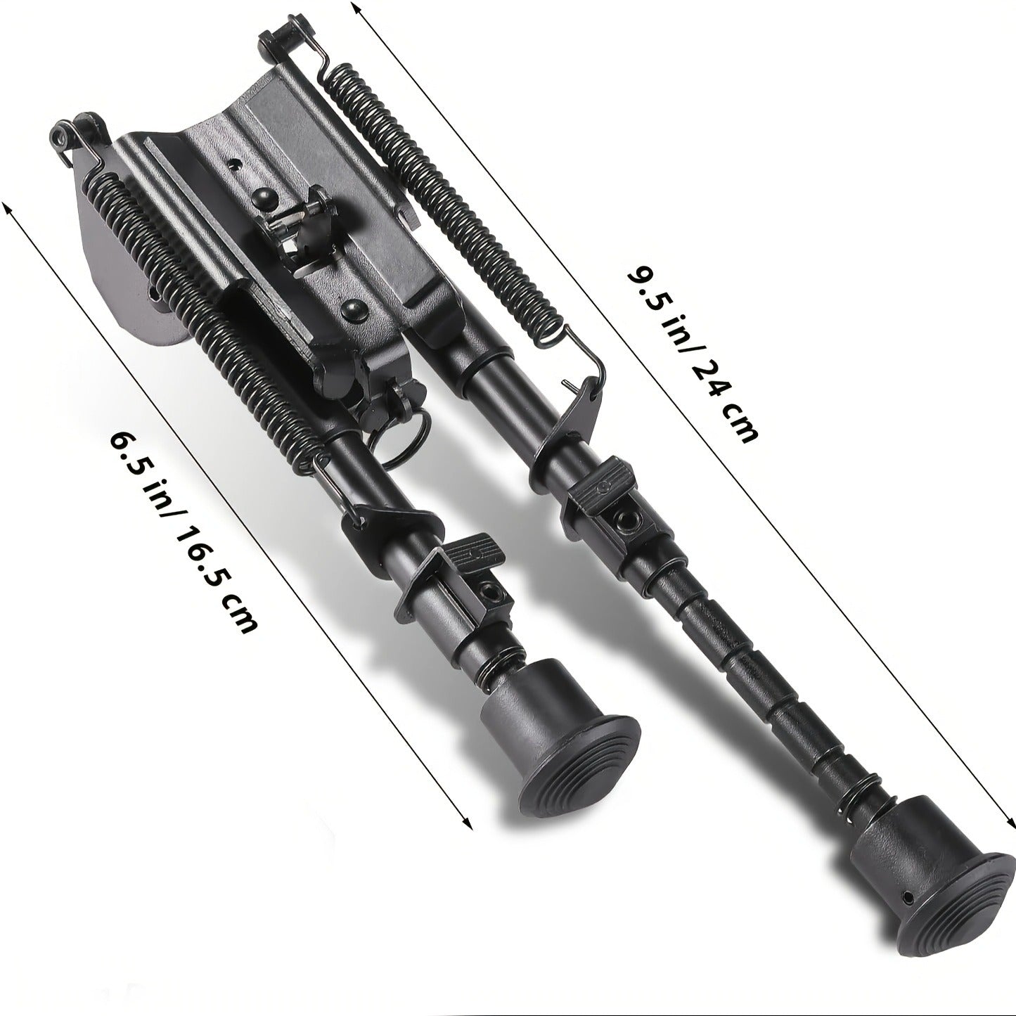 Aluminum Alloy Tactical Rifle Bipod – Adjustable 6-9 Inch Spring Return Legs, M-LOK Compatible, Collapsible Shooting Support for Hunting