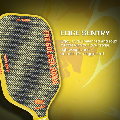 Titanium Pickleball Paddle 16mm Wire Woven Surface PP Honeycomb Core Hot Pressed Power Control Spin Pickleball Racket for Beginner