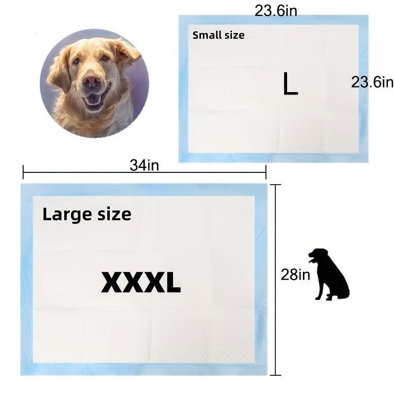 Puppy Pee Pads 100 Count – 6-Layer Super Absorbent Dog Training Pads, Leak-Proof Tear-Resistant Odor Control
