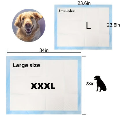 Puppy Pee Pads 100 Count – 6-Layer Super Absorbent Dog Training Pads, Leak-Proof Tear-Resistant Odor Control