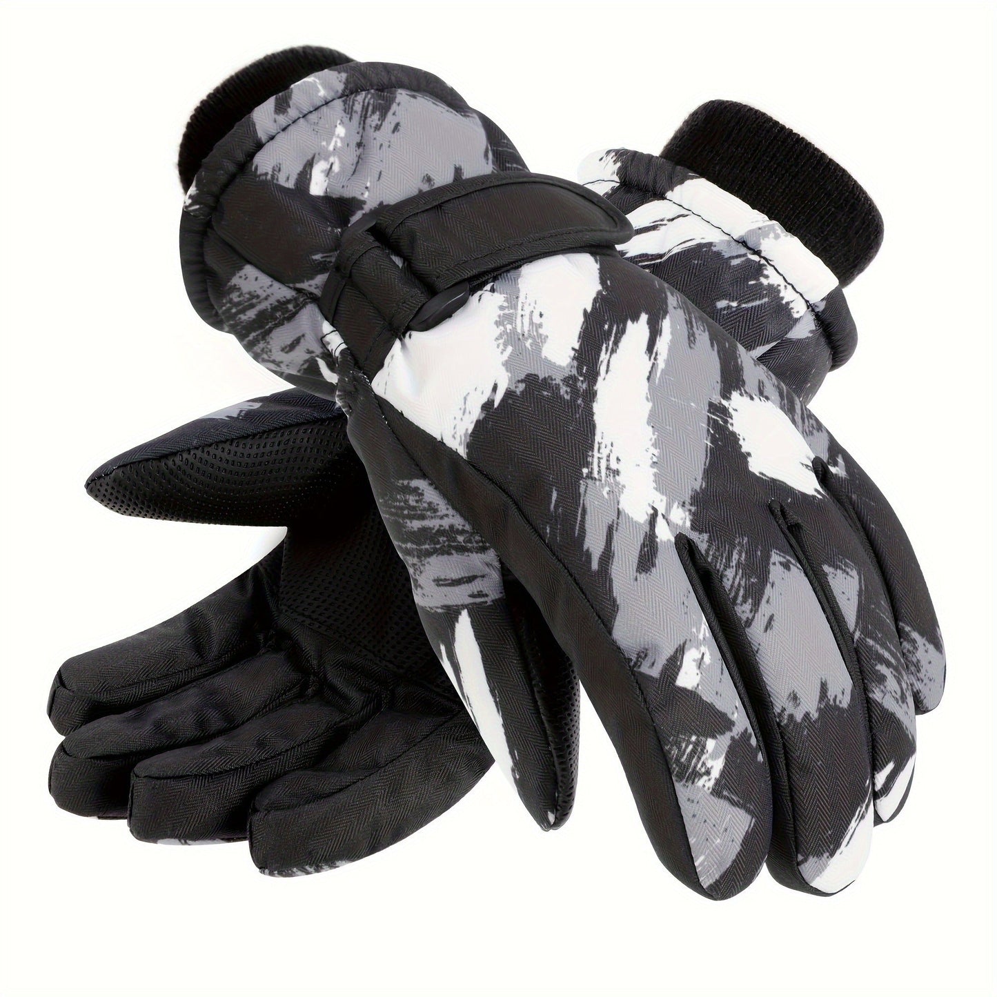 Winter Ski Gloves for Skiing & Cycling – Windproof Waterproof Thermal Gloves for Men & Women, Non-Slip Grip, Touchscreen Compatible