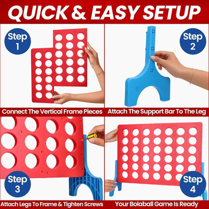 Outdoor Lawn Toss Game Set – Washer Toss & Ladder Toss for Backyard Party, Portable Yard Games for Adults Kids Family