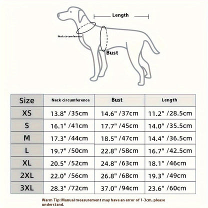 Dog Jacket for Small Breeds – Windproof Warm Pullover Coat with Reflective Stripes, Woven Fabric, Machine Washable Pet Outerwear for Spring