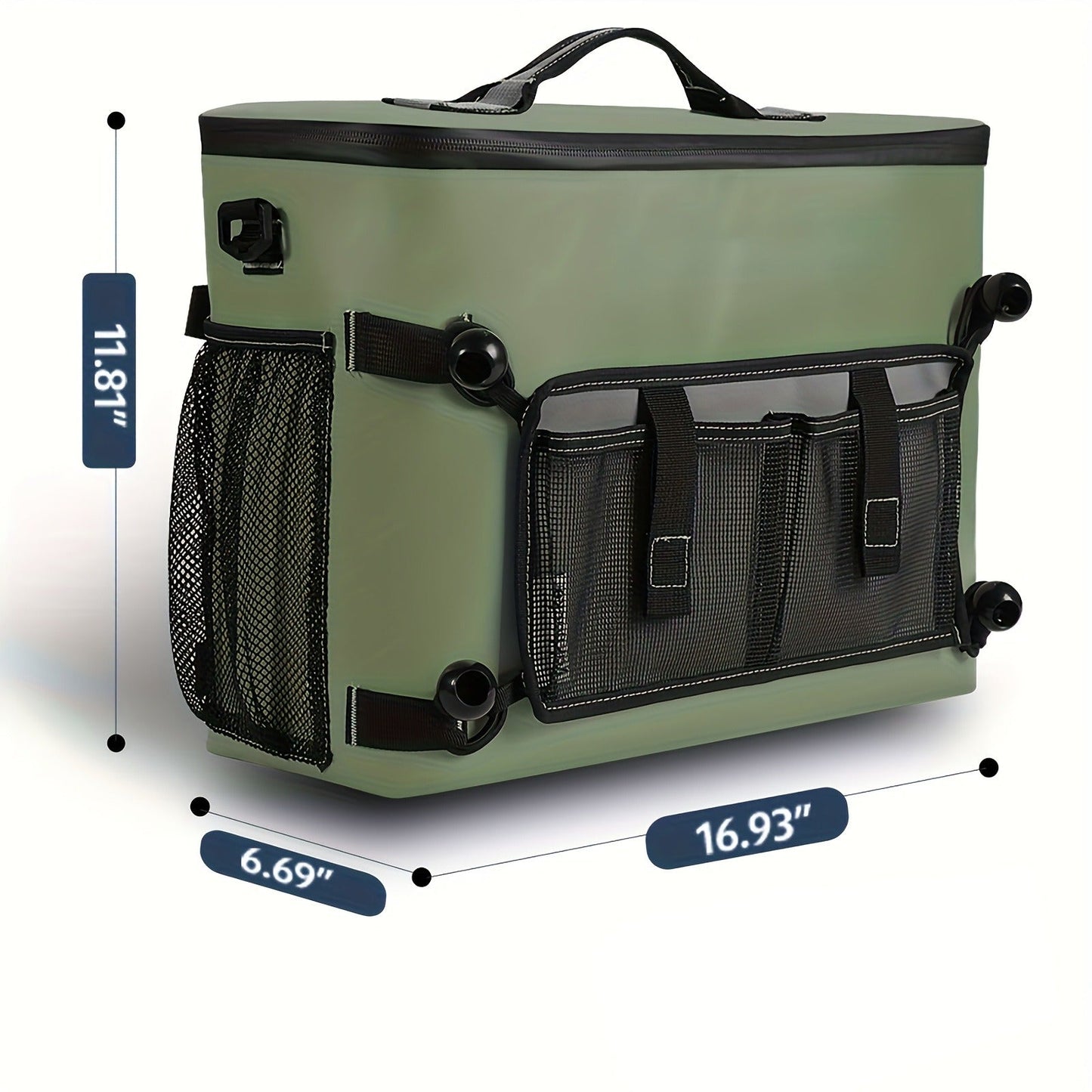 Kayak Cooler Bag with Lawn-Chair Style Seat Back – Insulated Portable Ice Chest for Kayaking, Boating, Beach, Camping & Travel
