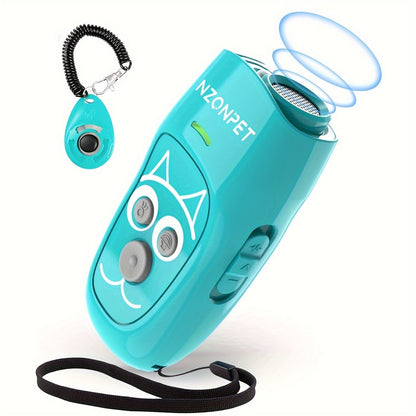 Ultrasonic Dog Bark Control Device 3-in-1 Anti Barking Trainer 3 Frequency Modes 16.4Ft Range for Garden, Patio and Yard Use