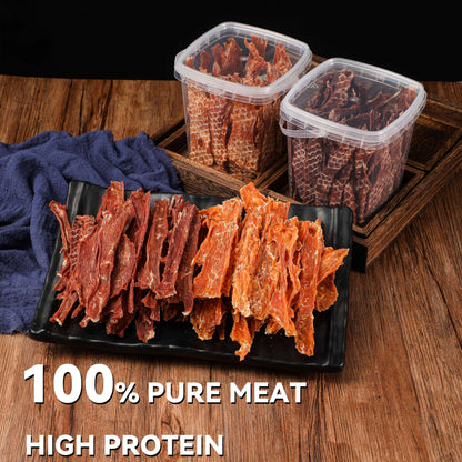Duck Jerky Dog Treats Bundle High Protein Chews Grain Rawhide Free Daily Snacks for Small Medium Large Breeds Duck Lovers Dried Meat Bites
