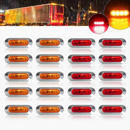 Marine LED Navigation Lights Set of 20 – Stern Circular Deck & Onboard Boat Lights for Yachts & Boats | Low Frequency, No Battery Required