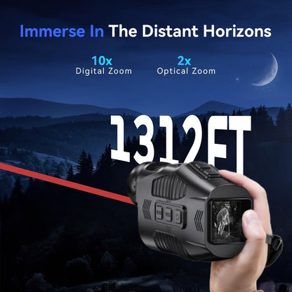 Night Vision Monocular with 850nm IR Illuminator, 5X Digital Zoom 2.5K FHD Camera 1.54" Display, Infrared Night Vision Scope for Hunting