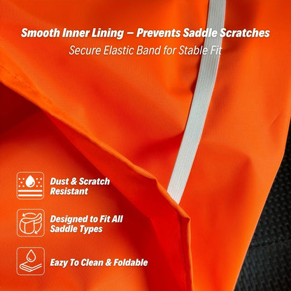 Waterproof Horse Saddle Cover 420D Oxford 6 Elastic Straps
