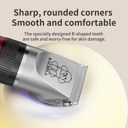 Pet Grooming Clippers Rechargeable with LED Display – Cordless Electric Dog Cat Hair Clipper, Detachable Blades 4 Guide Combs Low Noise