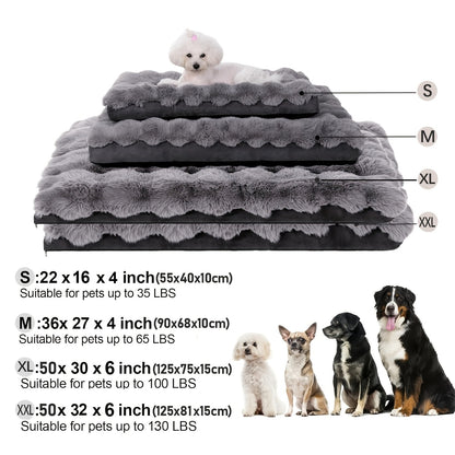 Orthopedic Dog Bed for Large Dogs – XL XXL Memory Foam Pet Bed with Removable Washable Cover, Anti-Slip Base
