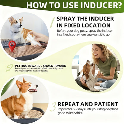 Puppy Potty Training Spray – Pheromone-Inspired Indoor Spot Guidance for Dogs & Cats, Helps Puppies & Kittens Recognize the Right Bathroom