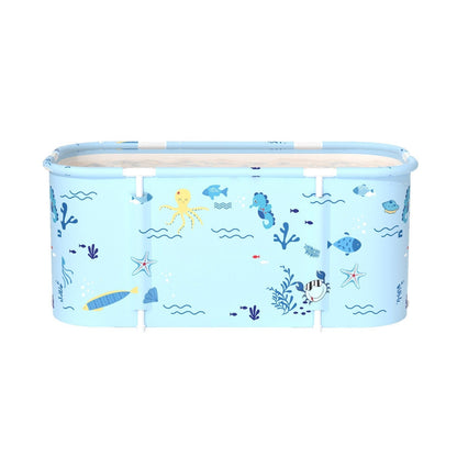 Soaking Tub Foldable Portable for Adults 47.2"x19.7"x21.7", Freestanding Hot Bath & Ice Bath Spa Tub