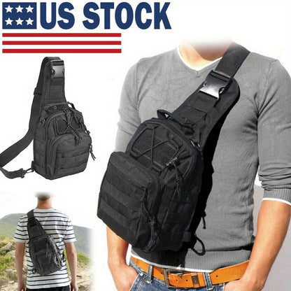 Single- or Two-Bag Tactical Sling Pack with Multi-Pocket Crossbody Design in Black, Green or Brown