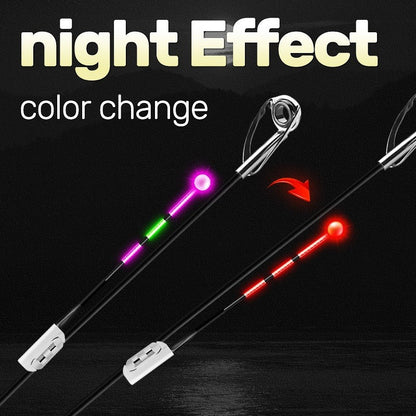 Fishing Bite Indicator Pole Tip Lights 5PCS – Gravity Sensing Color-Change Hook Alert, High-Visibility LED Night Fishing Indicators for Sea