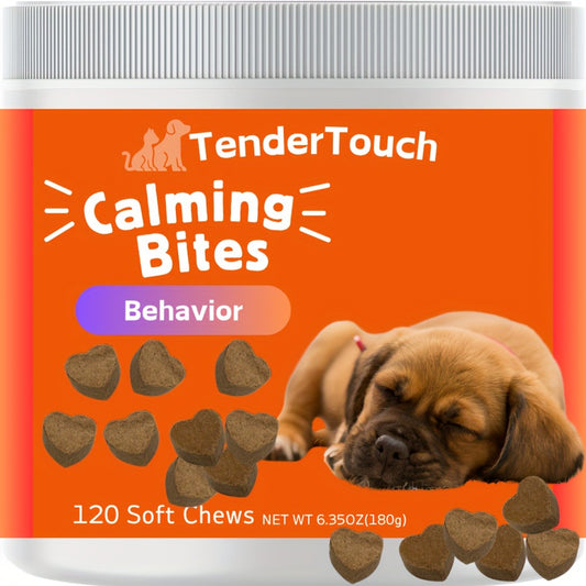 Dog Calming Chews 120ct | Natural Relaxation & Stress Relief Supplement for Dogs, Emotional Balance Support