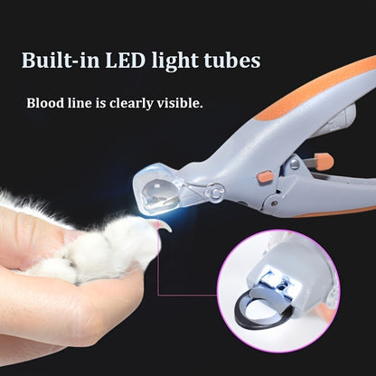 Pet Hair Trimmer Kit 2-in-1 with LED Nail Clipper – 12-in-1 Cordless Quiet Electric Clippers for Dogs & Cats, USB Rechargeable