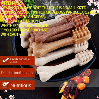Dog Teeth Grinding Chew Sticks 50pcs – Dental Cleaning Toy & Training Reward for Small Dogs, Corn Starch & Chicken Liver Flavor