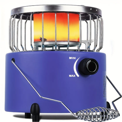 Camping Gas Stove Heater 9000 BTU 2-in-1 Portable Propane Indoor Outdoor Stove with Adjustable Flame