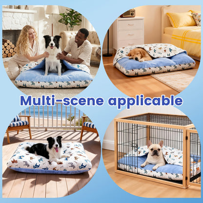 Breathable Washable Dog Bed Mattress – All-Season Pet Mat with Removable Cover & Non-Slip Bottom