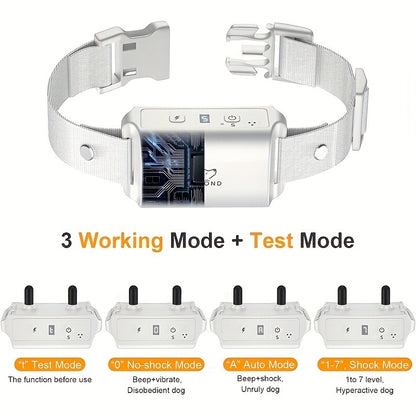 Bark Collar for Dogs – Anti-Barking Training Collar with 3 Sensitivity & 7 Intensity Levels, Beep & Vibration Modes
