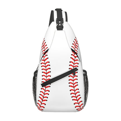 Sling Bag Baseball-Themed One-Strap Crossbody Pack with Adjustable Shoulder Carry for Training and Travel