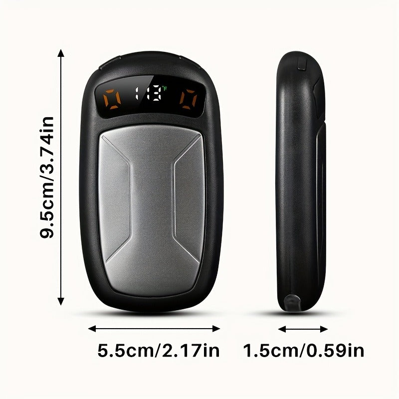 Rechargeable Hand Warmers with COB Light 2 Pack, Magnetic USB Electric Pocket Hand Warmer 12 Hours Heat, Portable Reusable Handwarmer