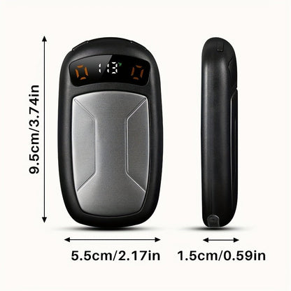 Rechargeable Hand Warmers with COB Light 2 Pack, Magnetic USB Electric Pocket Hand Warmer 12 Hours Heat, Portable Reusable Handwarmer