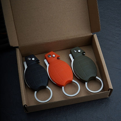 Three-Piece Folding Golf Divot Tool Set with Spring-Button Fork, Curved Hook, Whistle and Key Rings