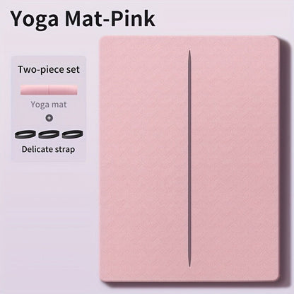 Extra Large TPE Yoga Mat 6’×4’ – 10mm Extra Thick Non-Slip Exercise Mat with Alignment Lines, Double-Sided Grip