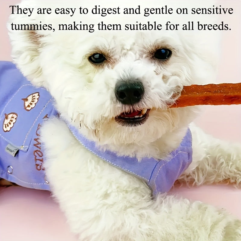 Milk Stick Dog Treats Soft Chew – Dried Milk Chicken & Duck Sticks, High Protein Easily Digestible Training Rewards
