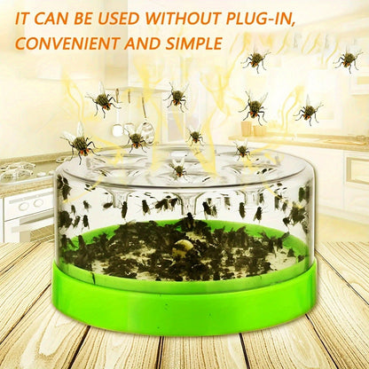 Flying Insect Trap 2 Pack – Non-Toxic Reusable Bug Catcher with 7 Holes, No Electricity, Safe for Home & Garden