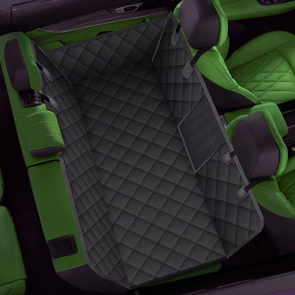 Dog Car Seat Cover for Back Seat – Waterproof Oxford & TPU Pet Seat Protector with Anti-Slip Base, Side Flaps