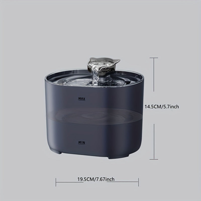 Pet Water Fountain 77oz with Filter Replacement – Cat Dog Automatic Water Dispenser Ultra Quiet Recirculating Purification Large Capacity