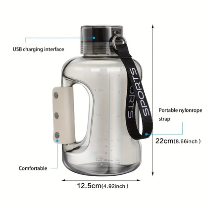 Hydrogen Water Bottle 1.5L with SPE PEM Technology – Portable Water Ionizer Generator, Hydrogen-Rich Water in 5 Minutes for Home, Office