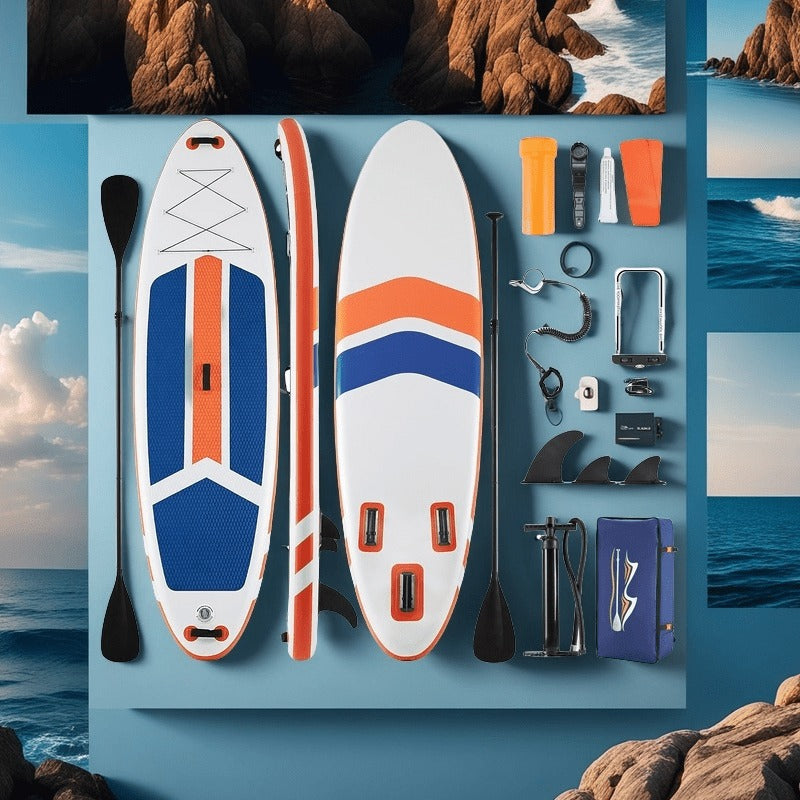 Ultralight Inflatable SUP Board Wide Stable Design Non-Slip EVA Deck Portable Quick-Dry All-Season Performance for All Skill Levels