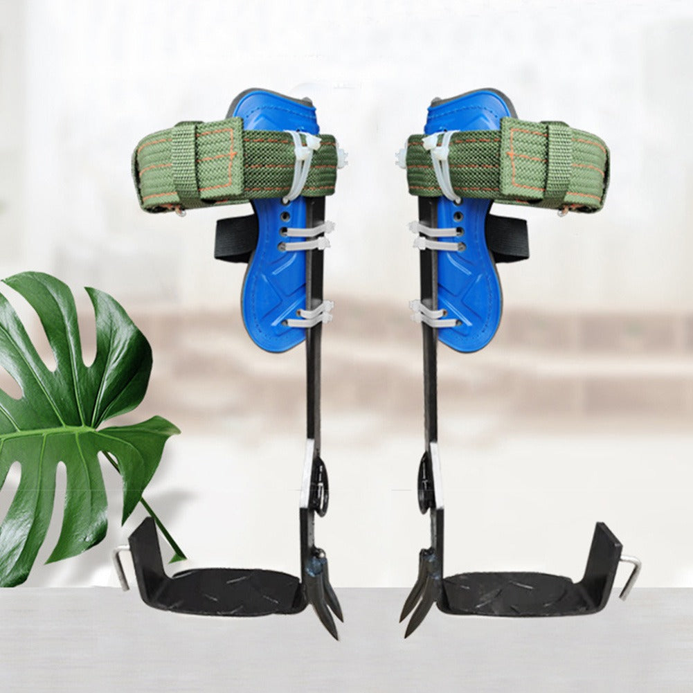 Tree Climbing Spikes Gear Set with Ankle Straps Portable Climbing Tools for Tree Maintenance Fruit Harvesting Hunting Observation Outdoor