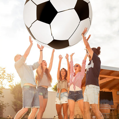 Giant Inflatable Soccer Ball for Indoor & Outdoor Use – Large Beach Ball for Pool Parties, Backyard Games, Playground Kickabout & Events