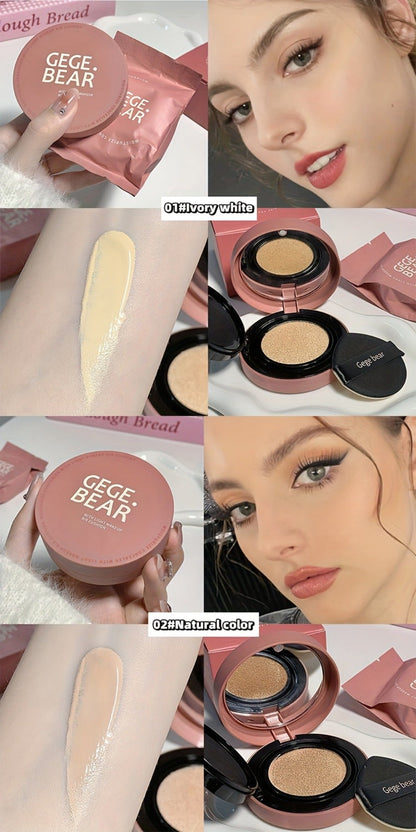 Oil Control Cushion BB Foundation with Replacement Core, Waterproof Sweatproof Invisible Pore Coverage