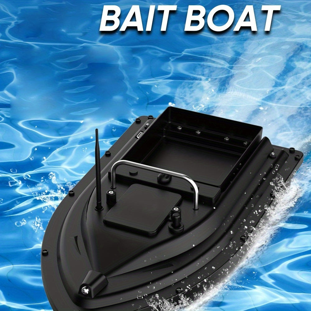 RC Bait Boat 500M Remote Control Fishing Bait Boat with Large Capacity Hopper, Single Compartment Carp Fishing Bait Delivery & Towing Boat