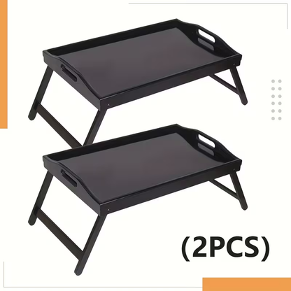 Bamboo Bed Tray with Folding Legs Large 19.5x12 Inch Lap Desk for Breakfast Sofa Laptop Reading Drawing Snack Tray Eco Friendly Foldable