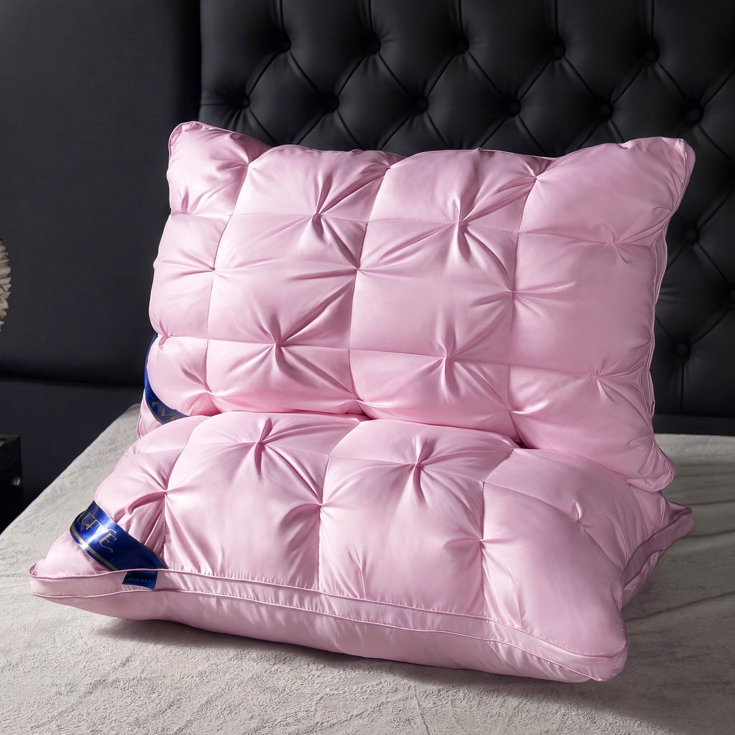 Pillows 2 Pack Queen King Size – Luxury Hotel Quality Deep Sleep Neck Support Pillow High Fluffiness Soft Breathable Fabric All Season Bed