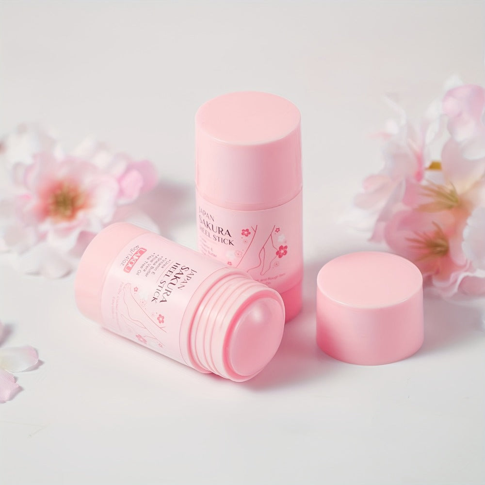 Heel Repair Stick for Dry Cracked Feet 2-Pack – Intensive Moisturizing Foot Balm with Vitamin E, Shea Butter & Sakura Extract