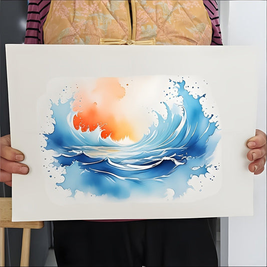 Watercolor Paper 50 Sheets Artist Grade Cold Press for Watercolor Painting DIY Crafts Sketching Available in 11.8x8.2in and 16.5x11.7in